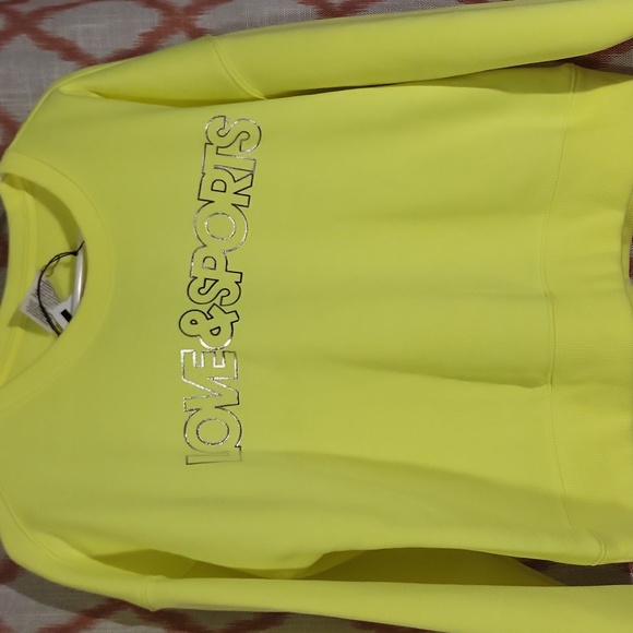Neon Yellow Love & Sports Crew neck - Picture 2 of 4